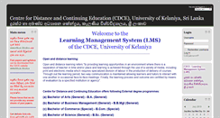 Desktop Screenshot of lms.cdce.kln.ac.lk